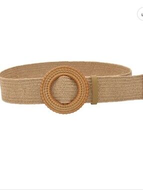 Straw Tan Statement Belt